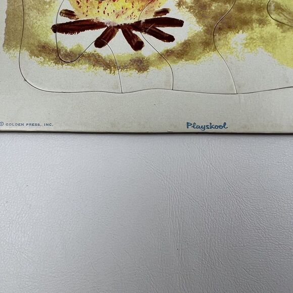 PLAYSKOOL Native American VTG 50s Puzzle Lot Indian  80-6A 6B USA Golden Press - Picture 5 of 10